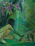 If All The Green Of Spring by Chloe Mandy, Painting, Oil on canvas