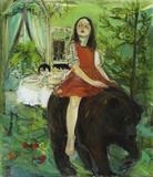 Narrative-  The bear by Chloe Mandy, Painting