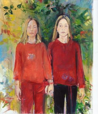 The Girls by chloe Mandy, Painting, Oil on canvas