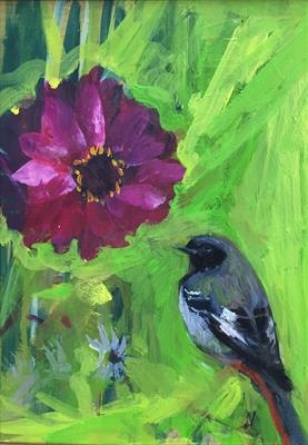 red start by Chloe Mandy, Painting, Oil on Board