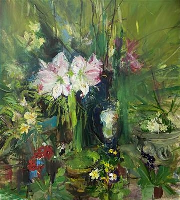 winter Amaryllis by Chloe Mandy, Painting