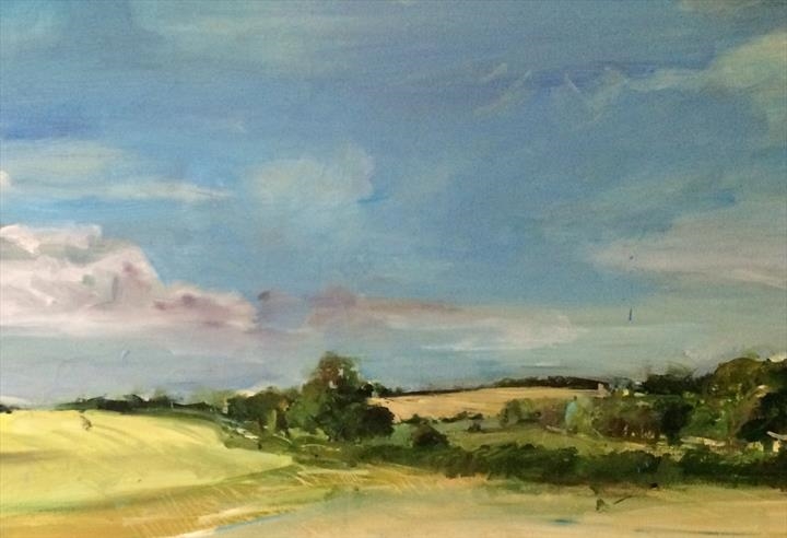 cloud shadow by Chloe Mandy, Painting, Oil on canvas